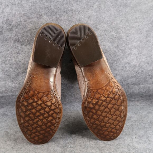 Corkys Shoes Womens 10 Booties Fashion Leather Double Zip Perforated Block Heel - Picture 13 of 16